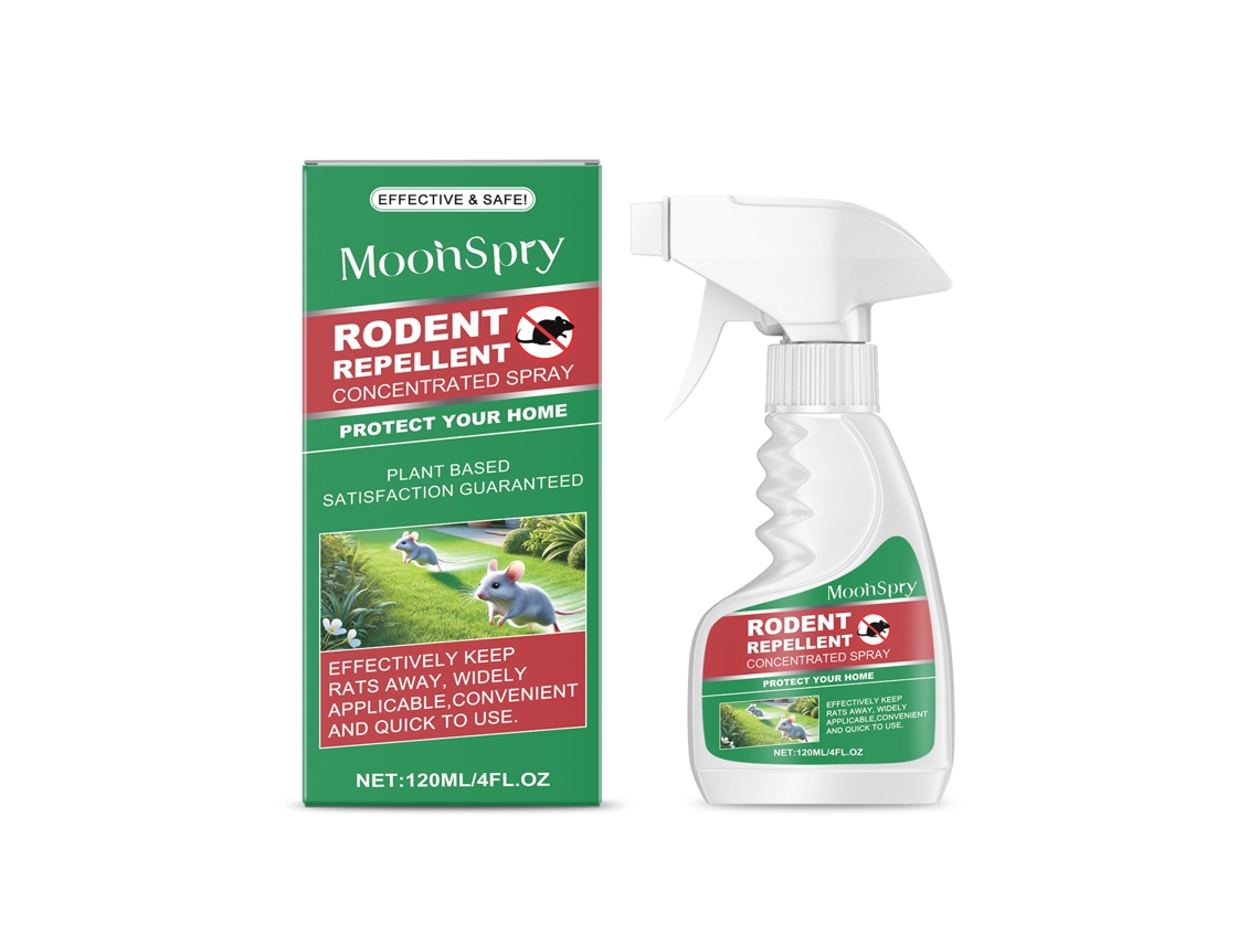 Spray repelente de ratas eficaz con mentol natural.