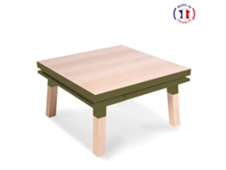 Mesa Cuadrada de Centro MON PETIT MEUBLE FRANÇAIS (Marrón - Madera - 35 x 45 x 35 cm)