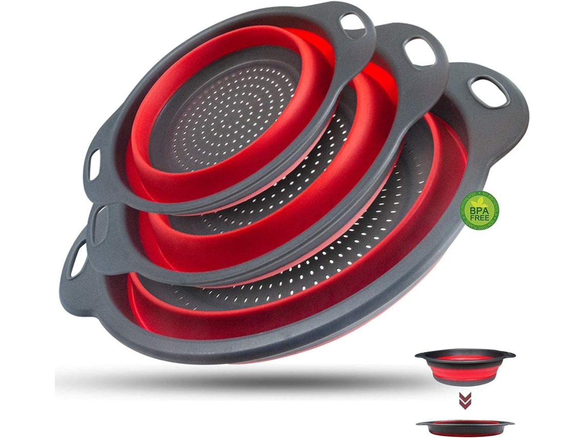 Copa Menstrual Plegable, Roja, 3 Tallas