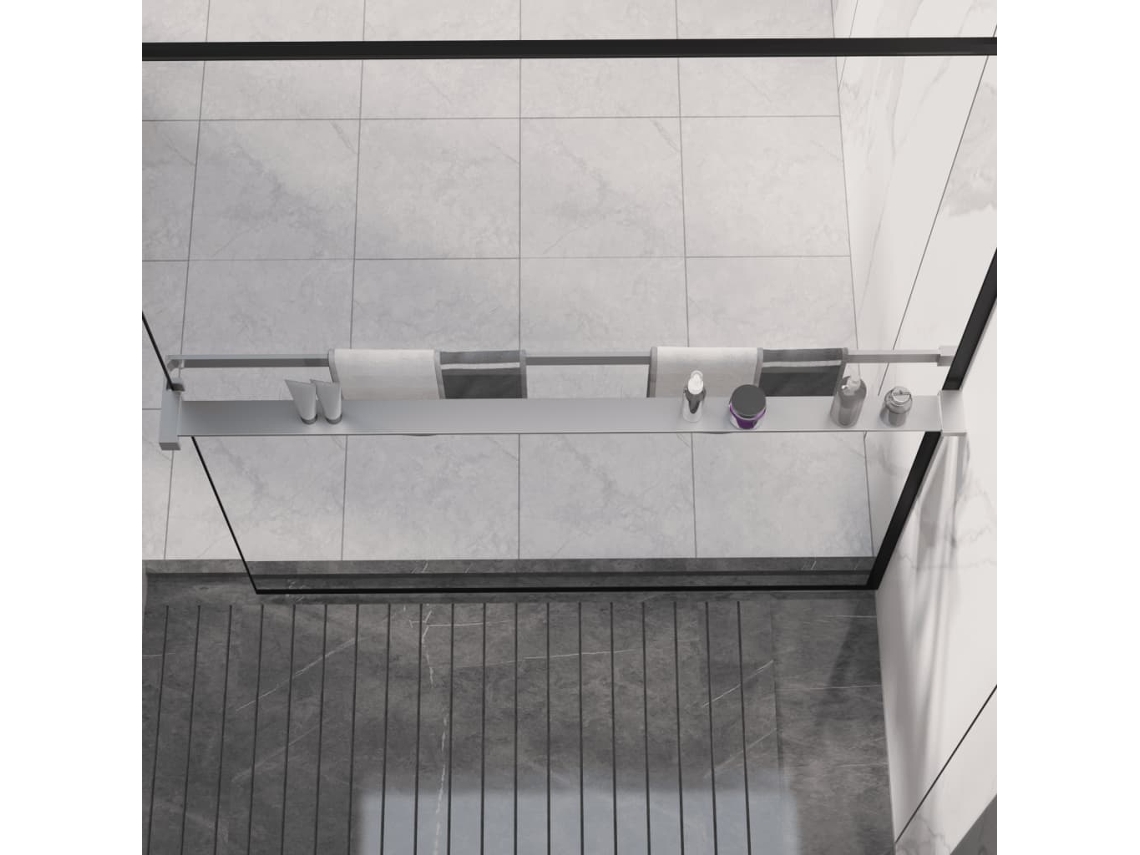 Estantería  Estante de ducha para mampara de ducha 115 cm Aluminio Cromado Wsd765765 Lovely Home