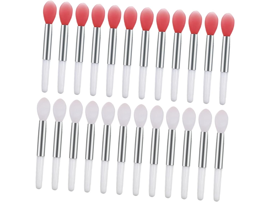Juego de 24 pinceles para labios, aplicador de silicona para mascarilla labial, pincel de silicona Pa Gokoco