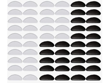 Almohadillas para la nariz para gafas en forma de media luna 30 pares Multicolor