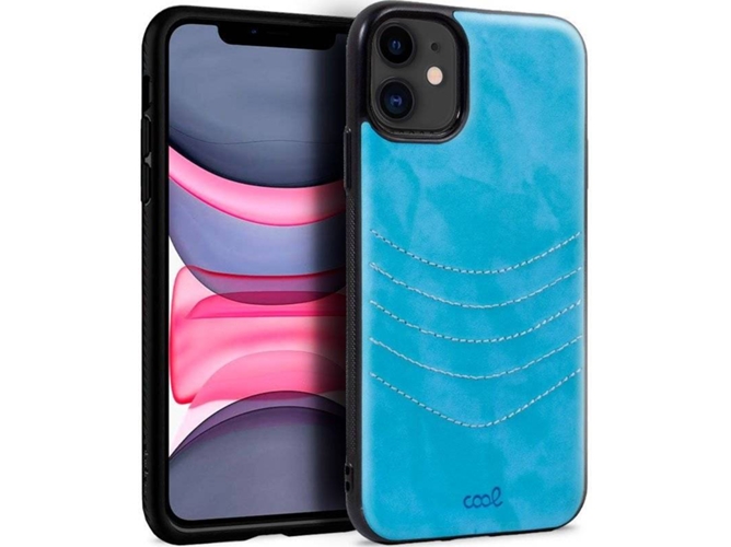 Funda iPhone 11 COOL Piel Azul