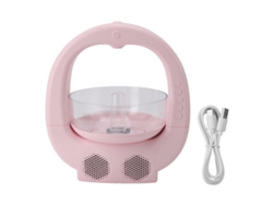 Humidificador Antigravedad Con Vapor Frío, Luz Ambiental, Pecera, Altavoz Blanco, Reducción De Ruido, Para Dormitorio/oficina, Rosa