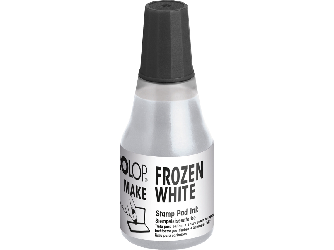 Tinta para Sello COLOP Make 25 Ml Blanco Congelado