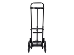 Escalera plegable para subir escaleras, capacidad de 210 kg, color negro.