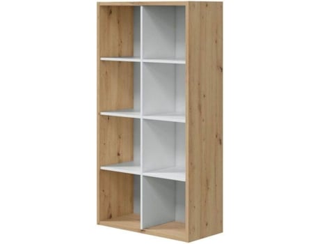 Estantería HABITDESIGN Noa (Blanco - Melamina - 71,5 x 137 x 33 cm)