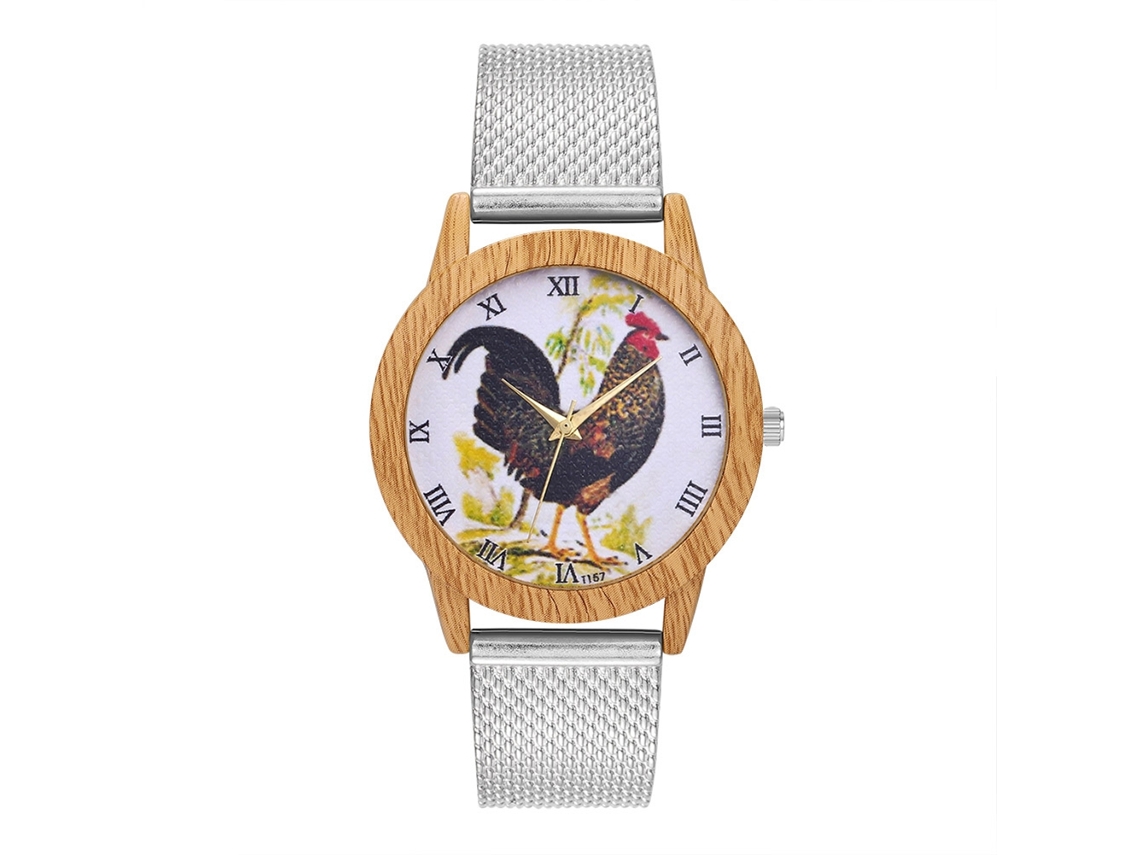 Reloj De Pulsera Unisex De Cuarzo Con Correa De Silicona Moda Para Hombres Y Mujeres (plata)