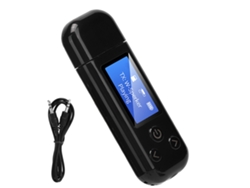 Adaptador USB Bluetooth 5.0 Receptor Transmisor Bluetooth con Pantalla LCD 3.5mm Aux Negro Rosewell