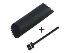 Pelador De Ajo De Silicona Redondo (negro), Cilíndrico, No Tóxico, Práctico Utensilio De Cocina.