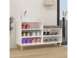 Mueble Zapatero | Armario Zapatero Madera Contrachapada Blanco 102x36x60 Cm