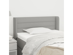 Cabecero De Tela Gris Claro 83x16x78/88 Cm