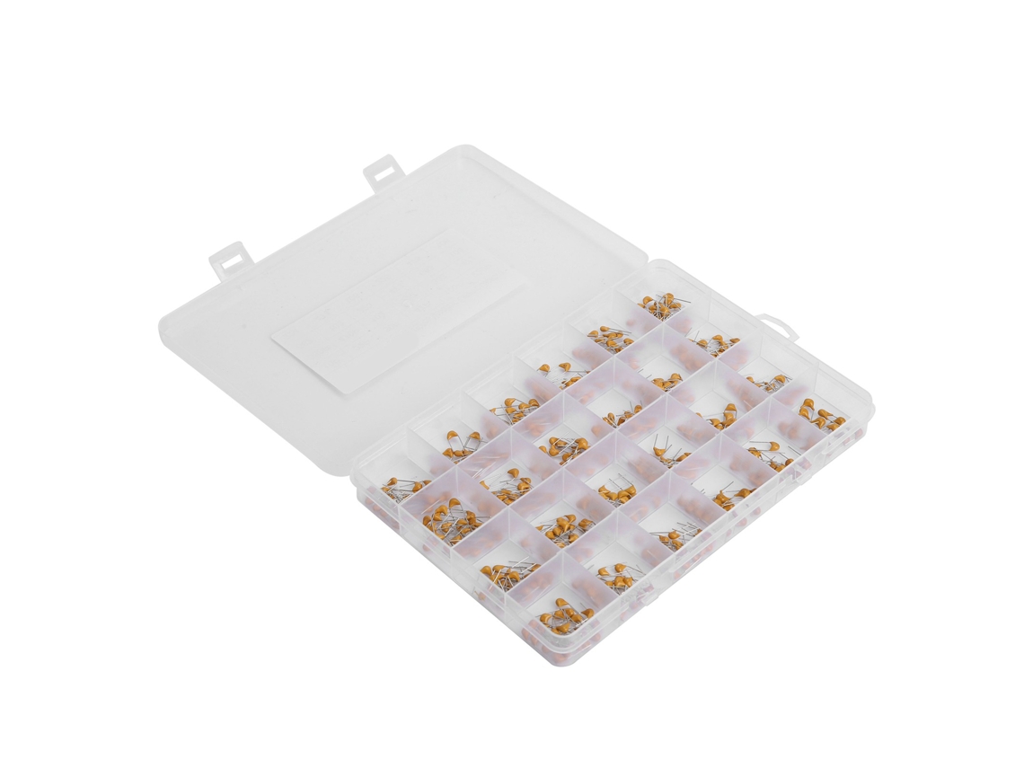 Kit De 480 Condensadores Cerámicos Monobloque, 24 Valores, 10pf-10uf, 50v, Buena Estabilidad, Resistencia A La Corrosión, Componentes Electrónicos Para Proyectos De Bricolaje.