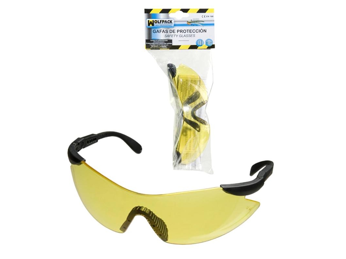 Gafas proteccion en166 patillas ajustables ambar