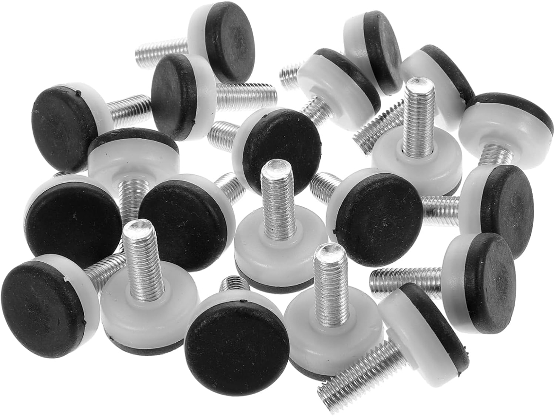 Niveladores De Muebles Ajustables De 30 Piezas, Fabricados En Abs Y Hierro Para Ajuste Y Soporte.