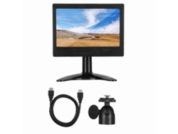 Monitor De Pc De 7 Pulgadas 1024x600 16:9 Con Entrada Hdmi/vga/av Y Soporte