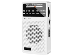 Rádio Portátil Am/fm, Rádio De Bolso Com Alto-falante E Entrada Para Fone De Ouvido, Mini Rádios Transistorizados Com Clipe Traseiro Para Idosos,