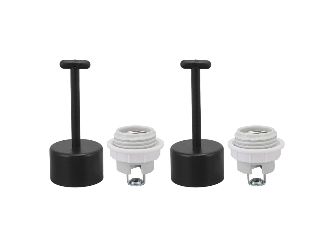 Soquete de rosca padrão E26 cerâmico retardante de chamas para lâmpadas incandescentes e LEDs.