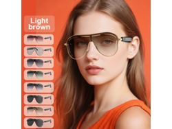 Gafas De Sol Inteligentes Con Ia, Funciones: Traducción, Reproducción De Música Y Llamadas Bluetooth (doradas) Czhhmart