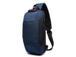Mochila De Hombro Para Hombre, Resistente Al Agua, Para Exteriores, Con Código Antirrobo, De Tela Oxford.