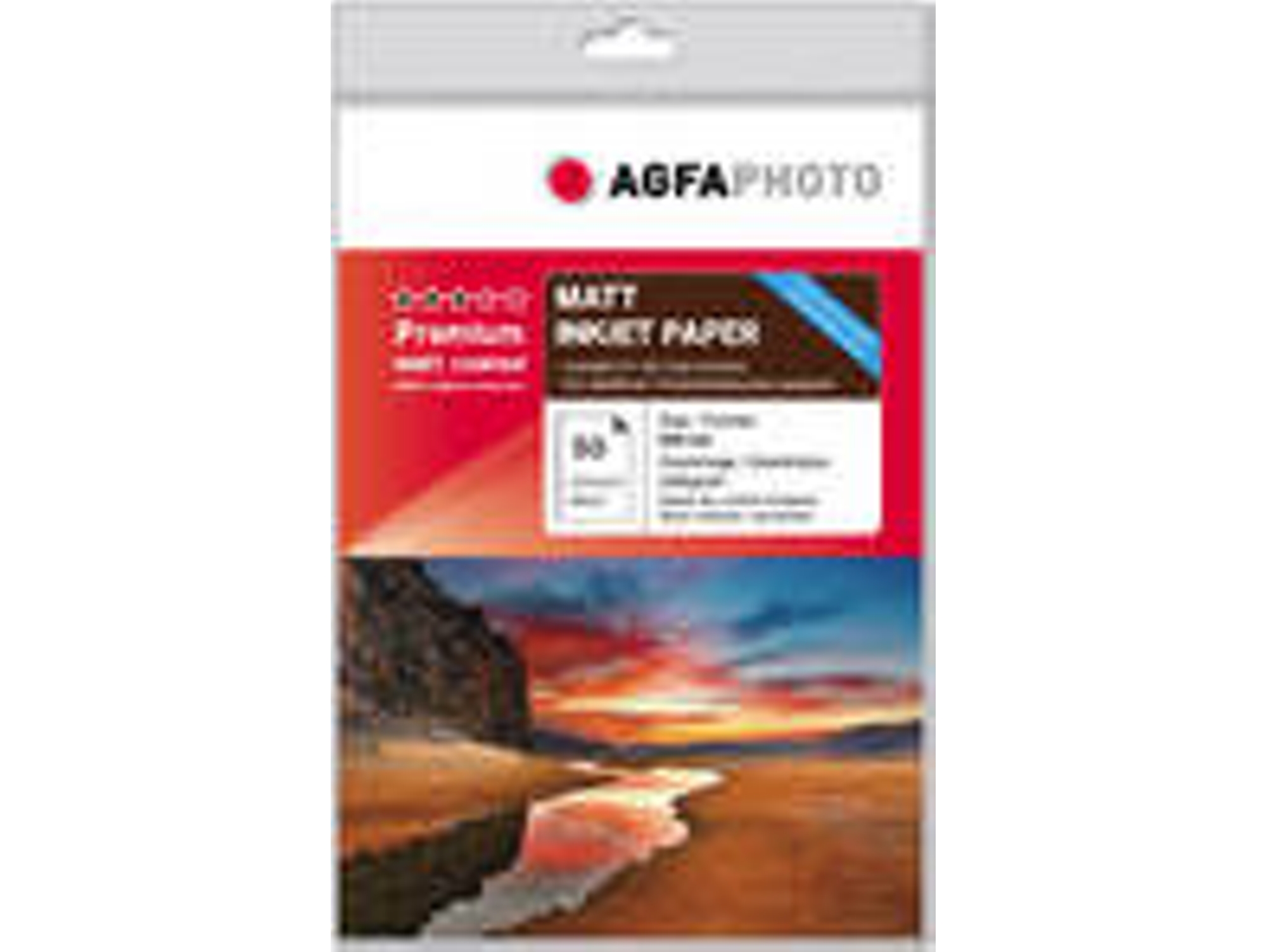 Papel para impresoras de inyección de tinta AGFAPHOTO AP13050A4M