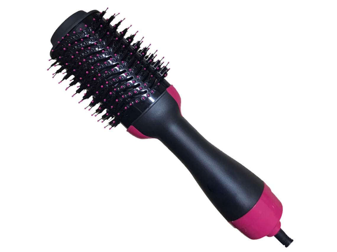 Secador y moldeador de pelo profesional negro y dorado, cabezal extraíble