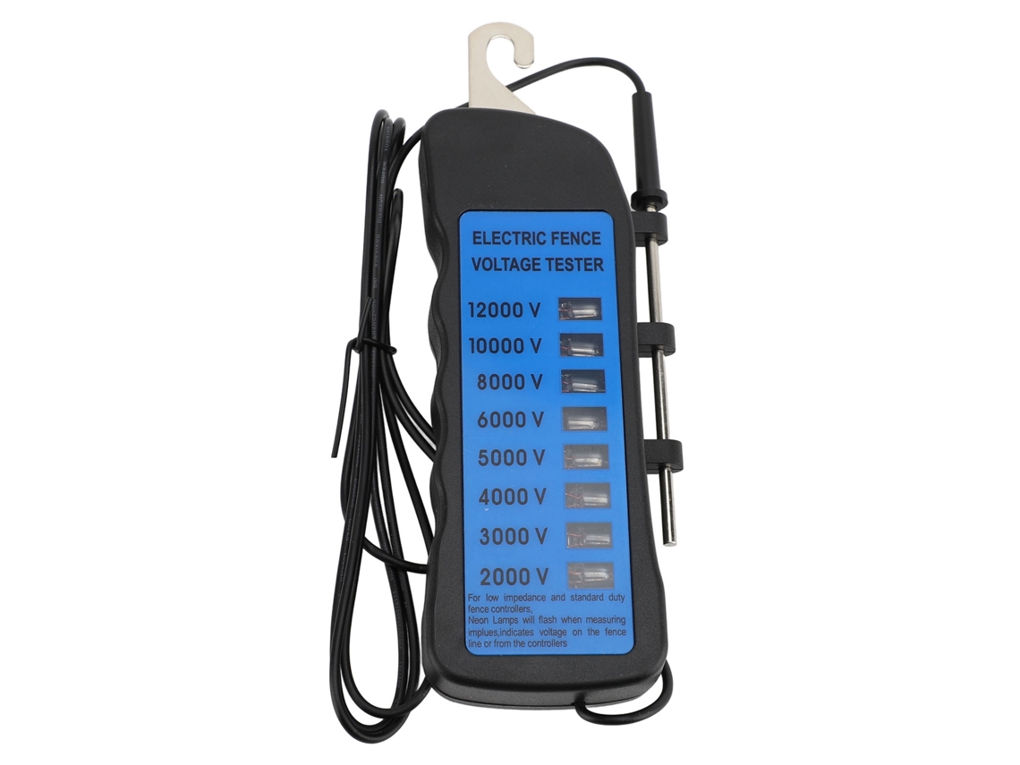 Probador De Voltaje Para Cercas Eléctricas De 12 Kv Con 8 Luces Indicadoras, Portátil Para Uso Agrícola.