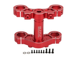 Juego De Tres Prensas De Aluminio Para Motocicleta Eléctrica Con Amortiguador Delantero Para Losi Promoto Mx 1/4 Rojo