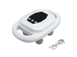 Masajeador Eléctrico Portátil De Tejido Profundo Con 6 Cabezales, 20 Niveles Y 9 Modos Para Espalda, Cuello Y Hombros - Blanco