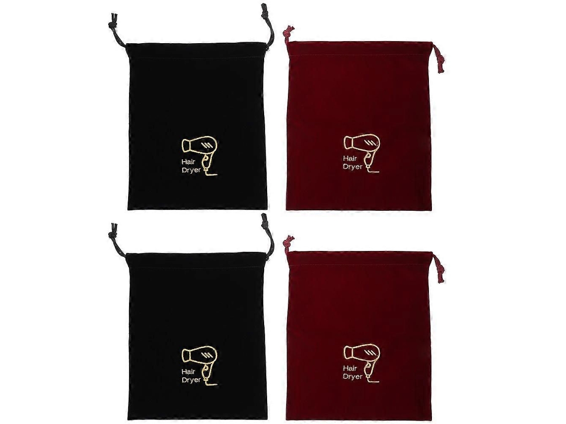 4 bolsas de viaje para secador de pelo con cordón, bolsas de almacenamiento universales GOKOCO