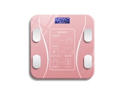 (modelo Rosa Con Batería De Teléfono Compatible) Báscula Inteligente De Grasa Corporal Para Bajar De Peso