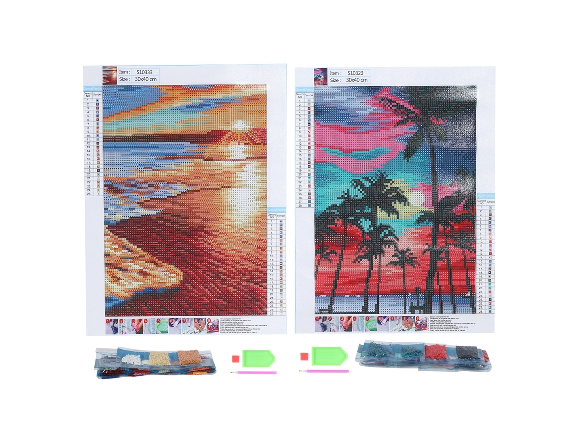 Baok-Diyarn DIY pintura paisaje marino decoración del hogar dormitorio