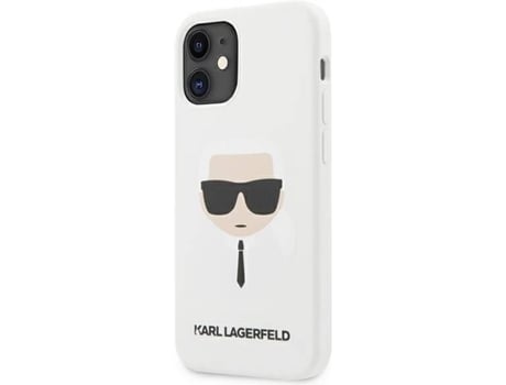 Carcasa Apple KARL LAGERFELD iPhone 12 Mini Silicona Trasera Blanco