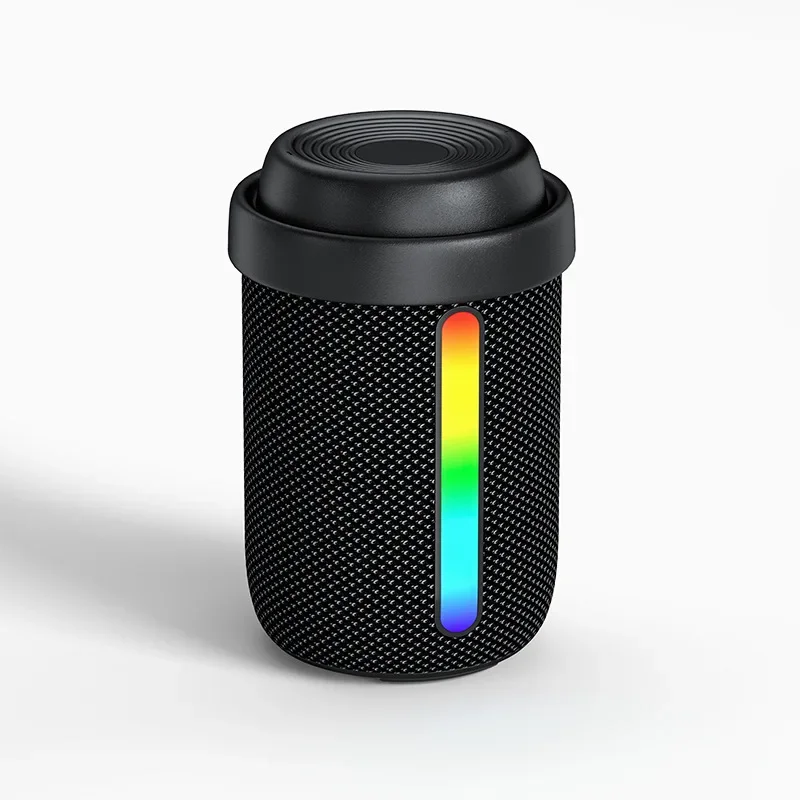 Altavoz Bluetooth Inalámbrico Con Luz Rgb, Portátil Y Resistente Al Agua, Calidad De Sonido Compacta, Luz De Atmósfera, Volumen Ajustable