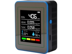 Probador Portátil De Calidad De Aire Y Co2 Tvoc Hcho Para Uso