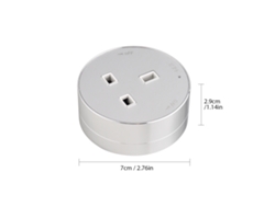Adaptador De Corriente Para Riel Eléctrico Móvil Para Oficina, Cocina Y Sala De Estar.
