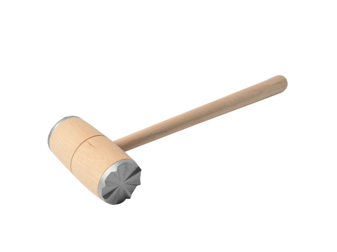 Mazo De Madera De Doble Cara Para Ablandar Filetes Y Carne De Res - Herramienta Práctica De Cocina