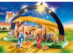 PLAYMOBIL Christmas: Belén con luz - 9494 (Edad Mínima: 4 - 41 Piezas)