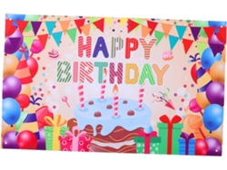 Panel de fondo para fiesta de cumpleaños, ideal para fotografía en interiores y exteriores. D Gokoco