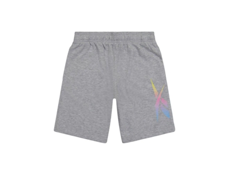 Pantalones Cortos de Niño REEBOK Rainbow Vector Gris (140 cm O 9/10 AÑOS)