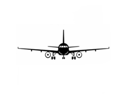 Baok - Vinilo decorativo de pared autoadhesivo de avión moderno, adhesivo decorativo removible para dormitorio y sala de estar.