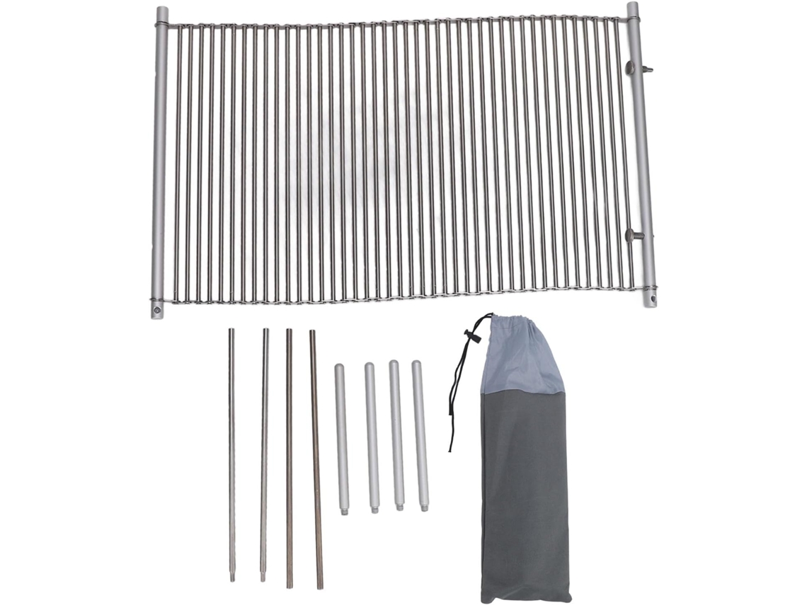 Mesa De Piqué-nique Portátil En Métal - Camping Enroulable En Acier Inoxydable Compacte Et Pliable