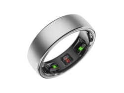 Anillo inteligente con monitor de frecuencia cardíaca y oxígeno en sangre, carga inalámbrica, resistente al agua Mdug (plateado, talla 8)