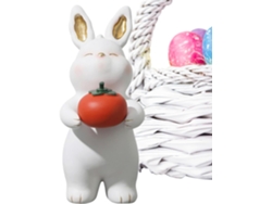 Estatua Conejo Figura Animal Adorable Escultura Dormitorio Pasillo Oficina Estante Librería | Mesa
