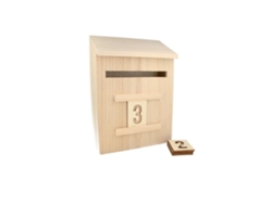 Buzón de madera de 28 cm para decorar