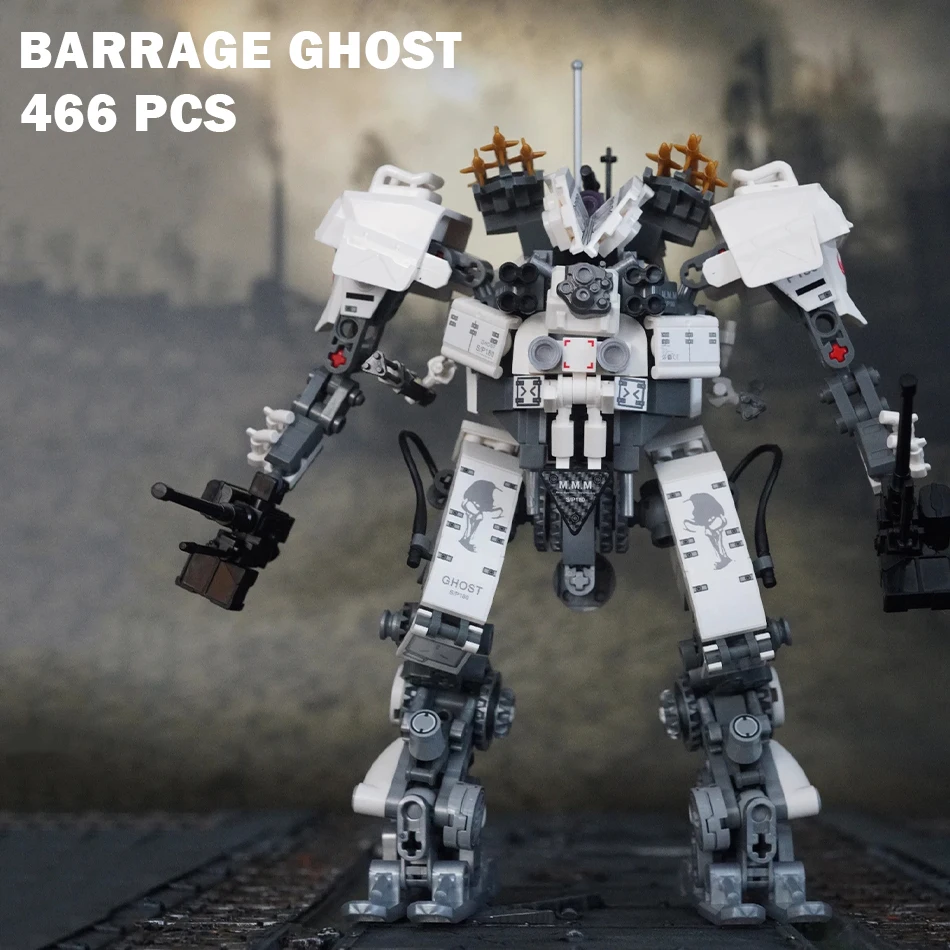(466 Piezas) Robot Mecha - Bloques De Construcción De Modelos - Armadura Mecánica - Ensamblaje De Armas - Regalo Para Niños