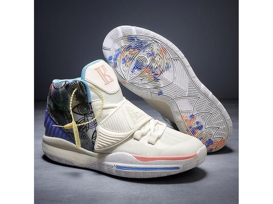 2026-zapatillas De Baloncesto Juveniles Antideslizantes Altas Transpirables Con Protección De Tobillo 43 Blanco