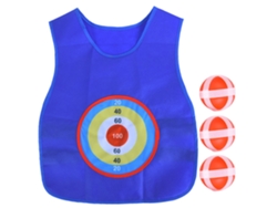 Jinwei-jersey Adhesivo Para Niños Con Pelota Outdoor Toss Sticking Target Game Chaleco Divertido Juguete Deportivo Azul