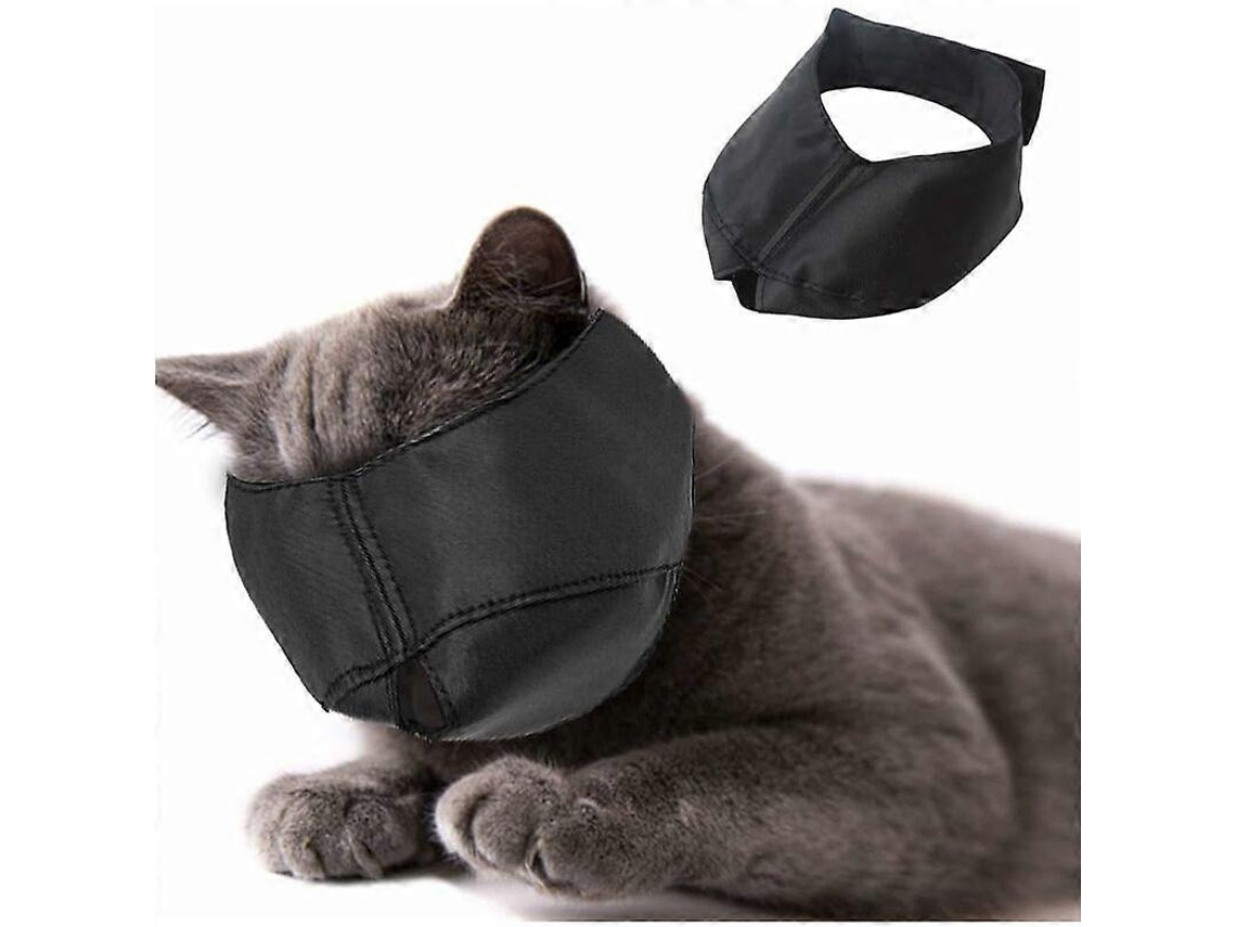 Bozal de nailon para gatos, talla L, evita arañazos y mordeduras.