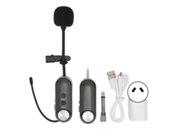 Micrófono De Solapa Inalámbrico Uhf T-3 Profesional Para Reuniones, Conferencias Y Sistemas De Megafonía. Enchufe De 100-240 V.